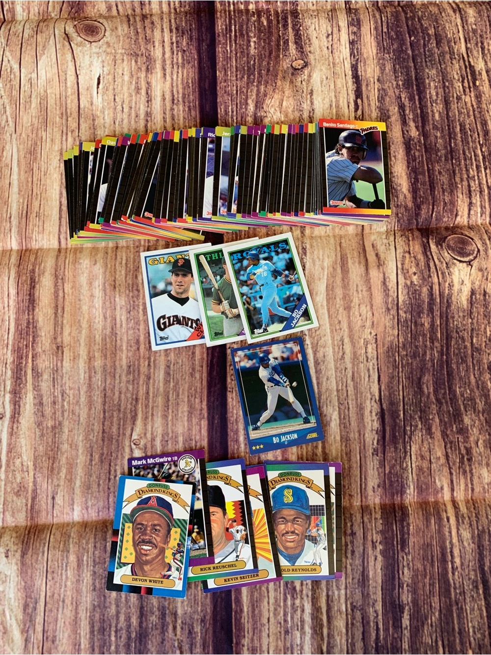 Score, Leaf, Topps Vintage 1988 MLB Baseball Players Trading Card Lot (118)